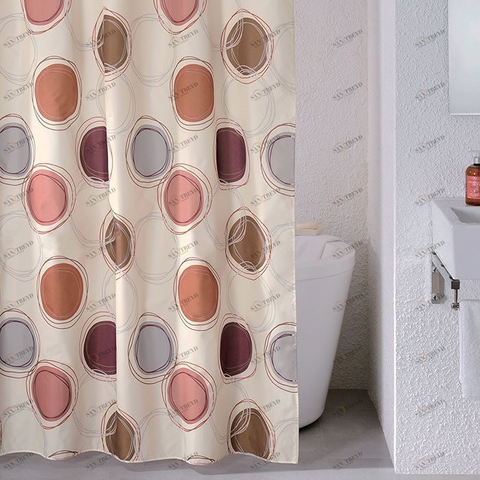 690P180M11 Milardo Sea Stones Штора для ванной комнаты Sea Stones Россия 