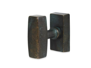 Бронзовая оконная ручка DK на розетке