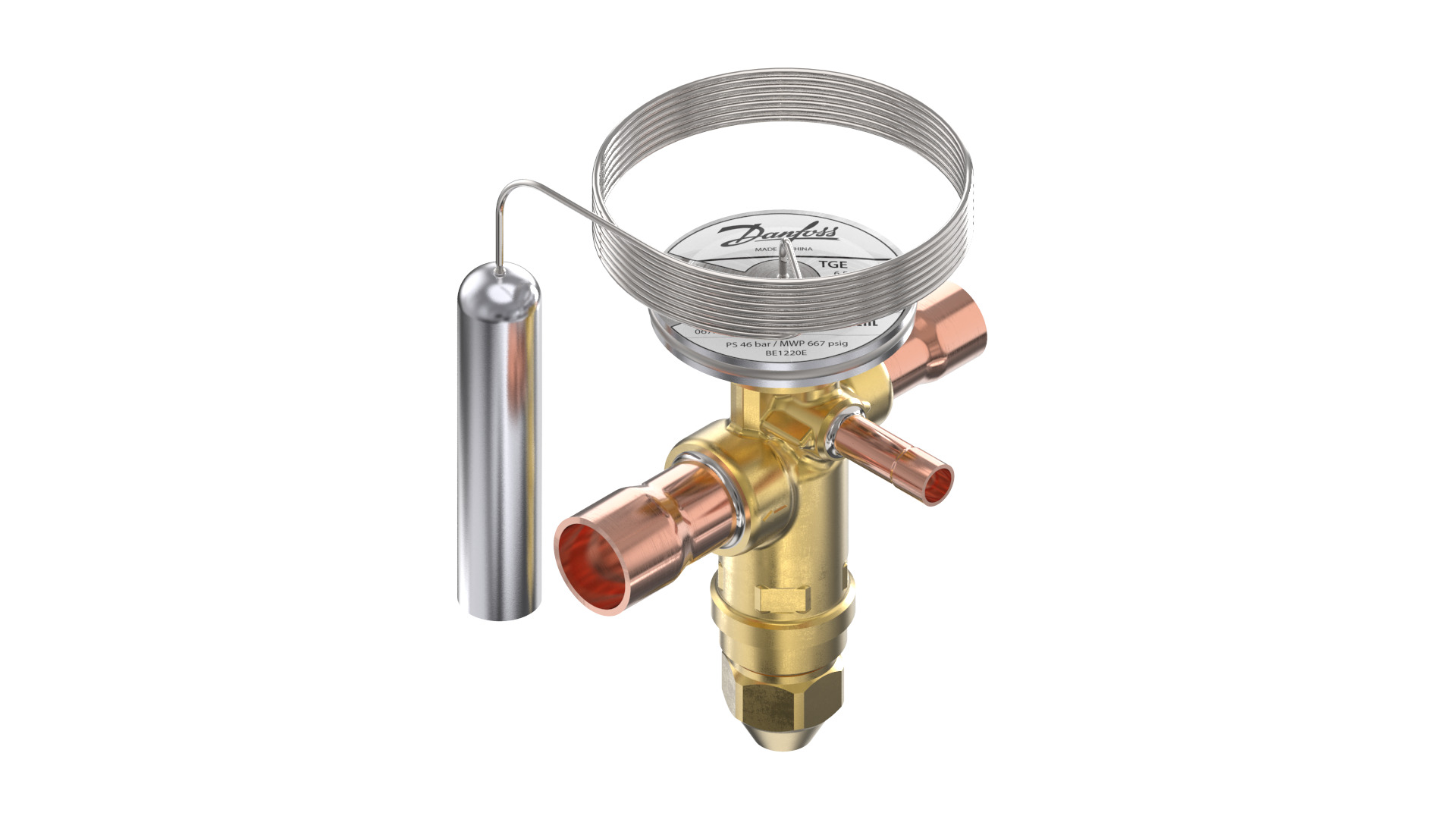 Danfoss TGE — Клапаны терморегулирующие со встроенными клапанными узлами TGE 40-40 Клапан терморегулирующий 067N3019  - Вид №1