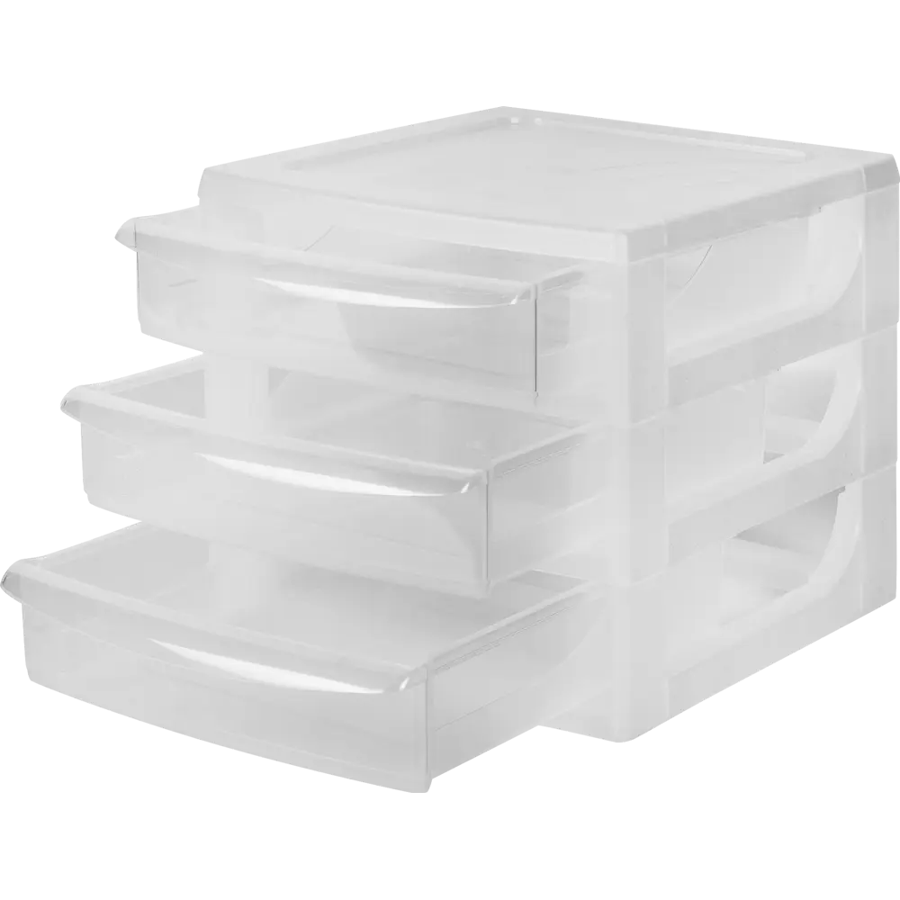 ECONOVA Органайзер настольный A6 с тремя прозрачными ящиками 82175733 STLM-0021201 - Вид №2