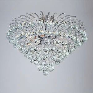 Потолочная люстра Eurosvet Ostiniya 3299/9 хром/прозрачный хрусталь Strotskis EUROSVET ДИЗАЙНЕРСКИЕ, OSTINIYA 181620 Хром