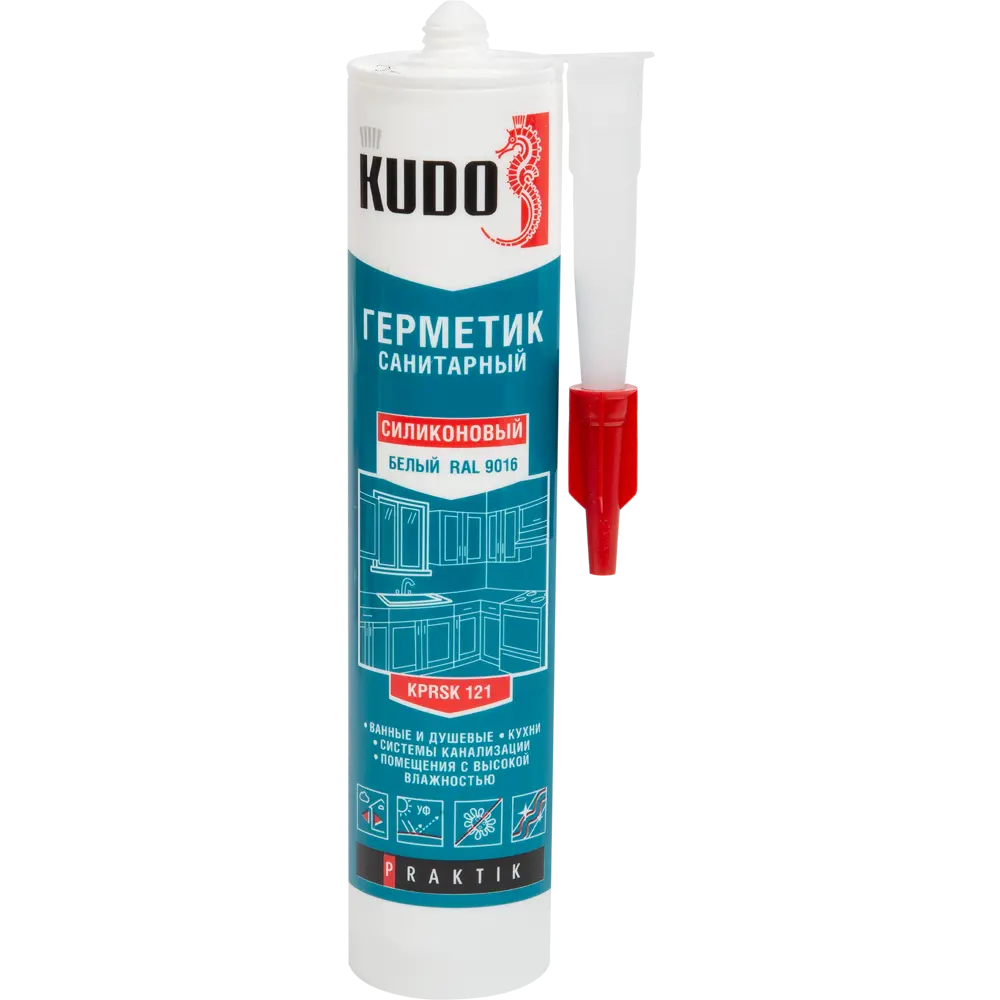 Силиконовый санитарный герметик KUDO для влажных помещений 84579986 STLM-0052285