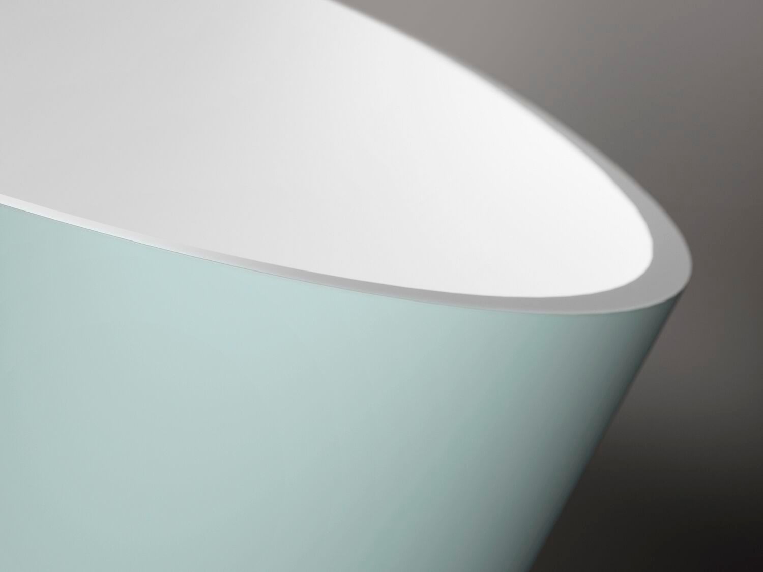 Овальная ванна в центре комнаты в твердой поверхности Gruppo Treesse мебель для ванной комнаты-отдельно стоящие ванны ARCH-00040277 - Вид №4