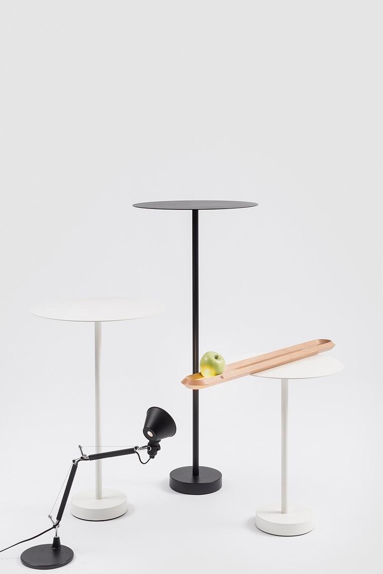 Danese Milano Круглый высокий журнальный столик из окрашенного металла Bincan sun-id-1419527 - Вид №2