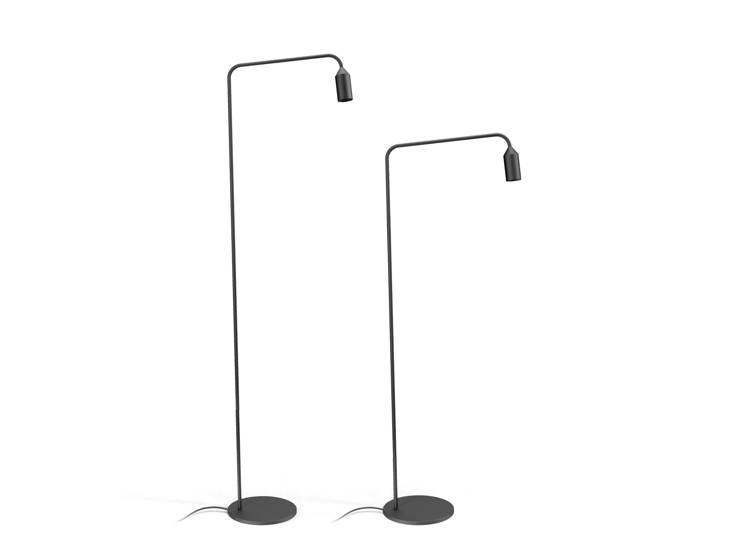 Алюминиевый светодиодный напольный торшер Platek Flamingo ARCH-00032792