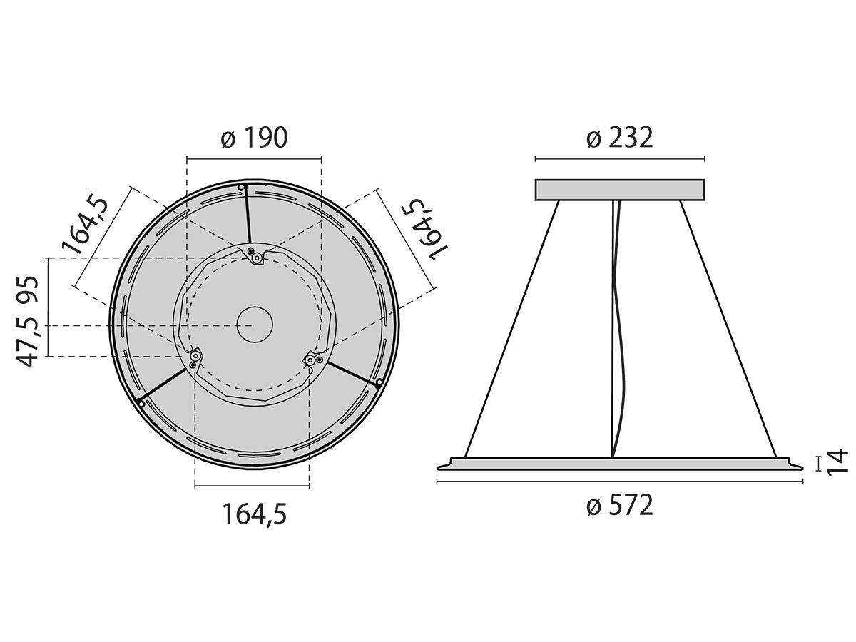 Литой стальной светодиодный подвесной светильник PERFORMANCE iN LIGHTING SL713PL ROUND LED ARCH-00146086 - Вид №10