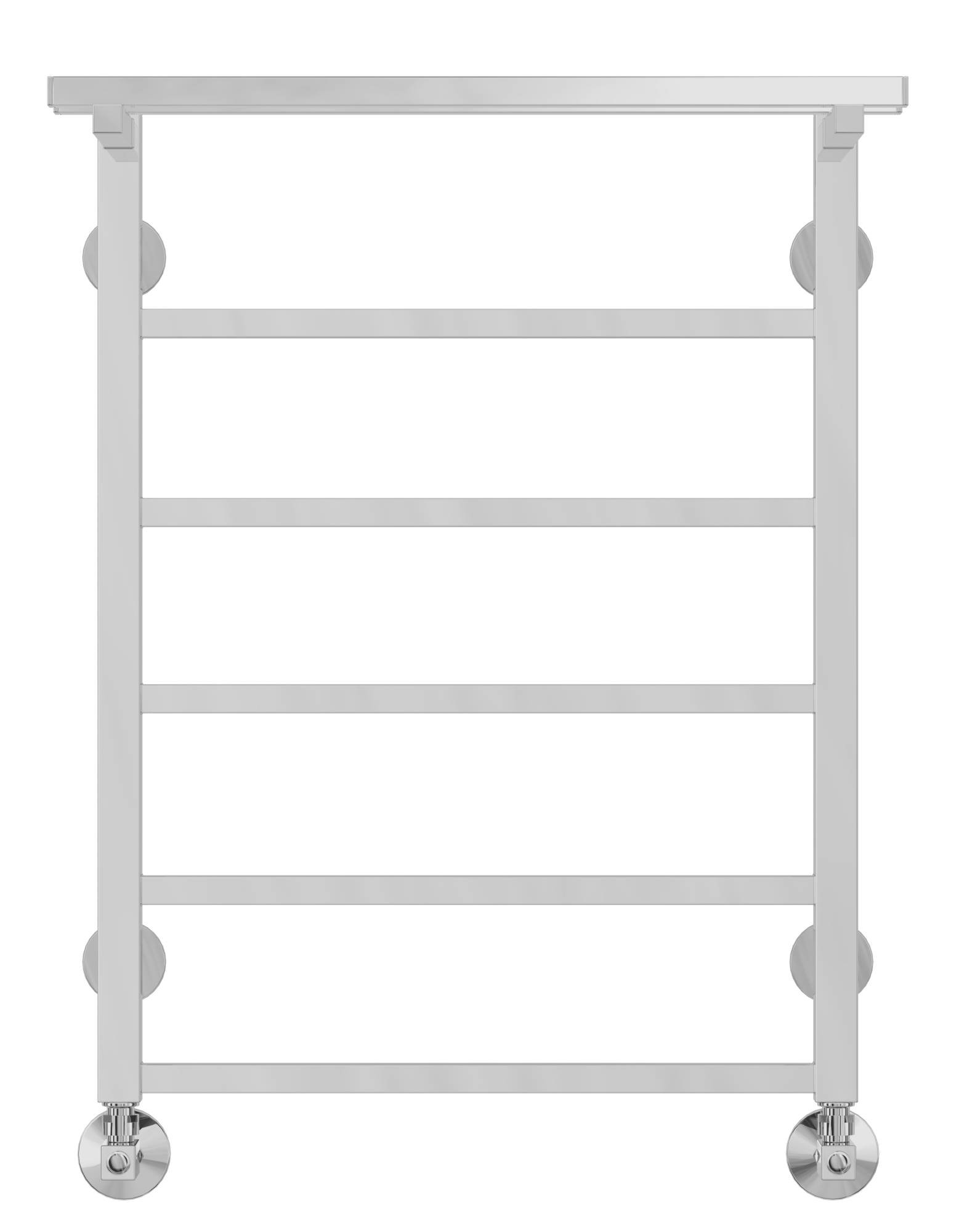 4660059582474 СТАНДАРТ Контур с полкой П6 500х700 Полотенцесушитель TERMINUS RAL 9005 матовый - Вид №1