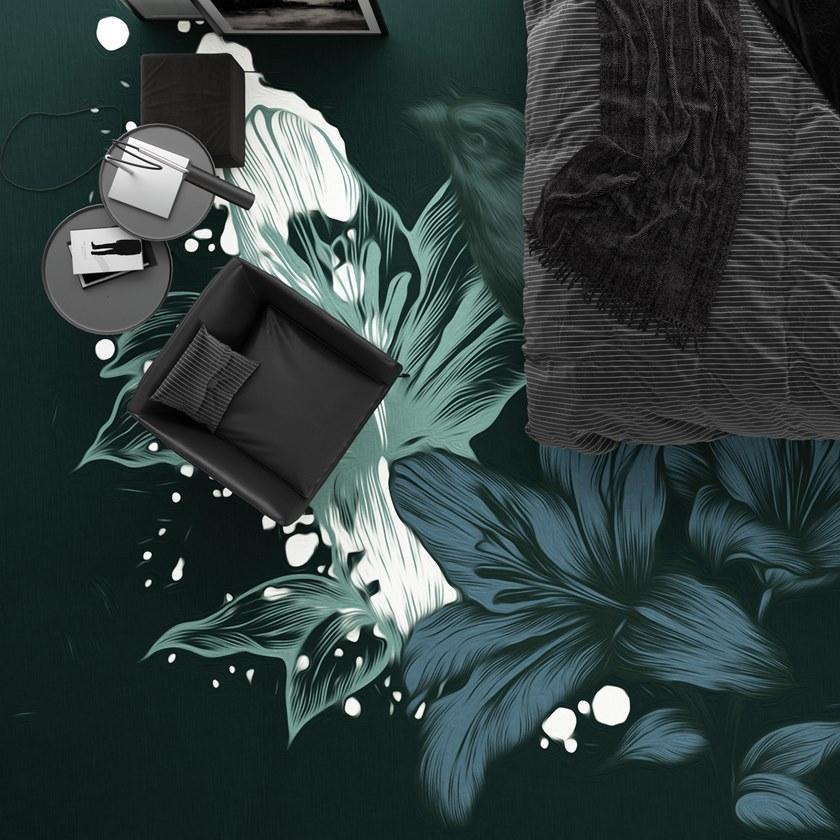 YO2 Прямоугольный коврик с цветочным рисунком из полиамида Picnic days sun-id-1387501 - Вид №1