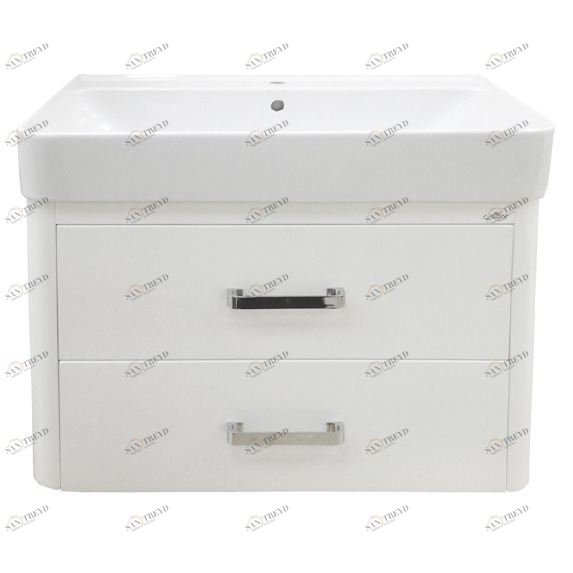 Тумба Нью-Йорк-60 подвесная с 2 ящ. с раков. Олимпия-600 MISTY 2312173