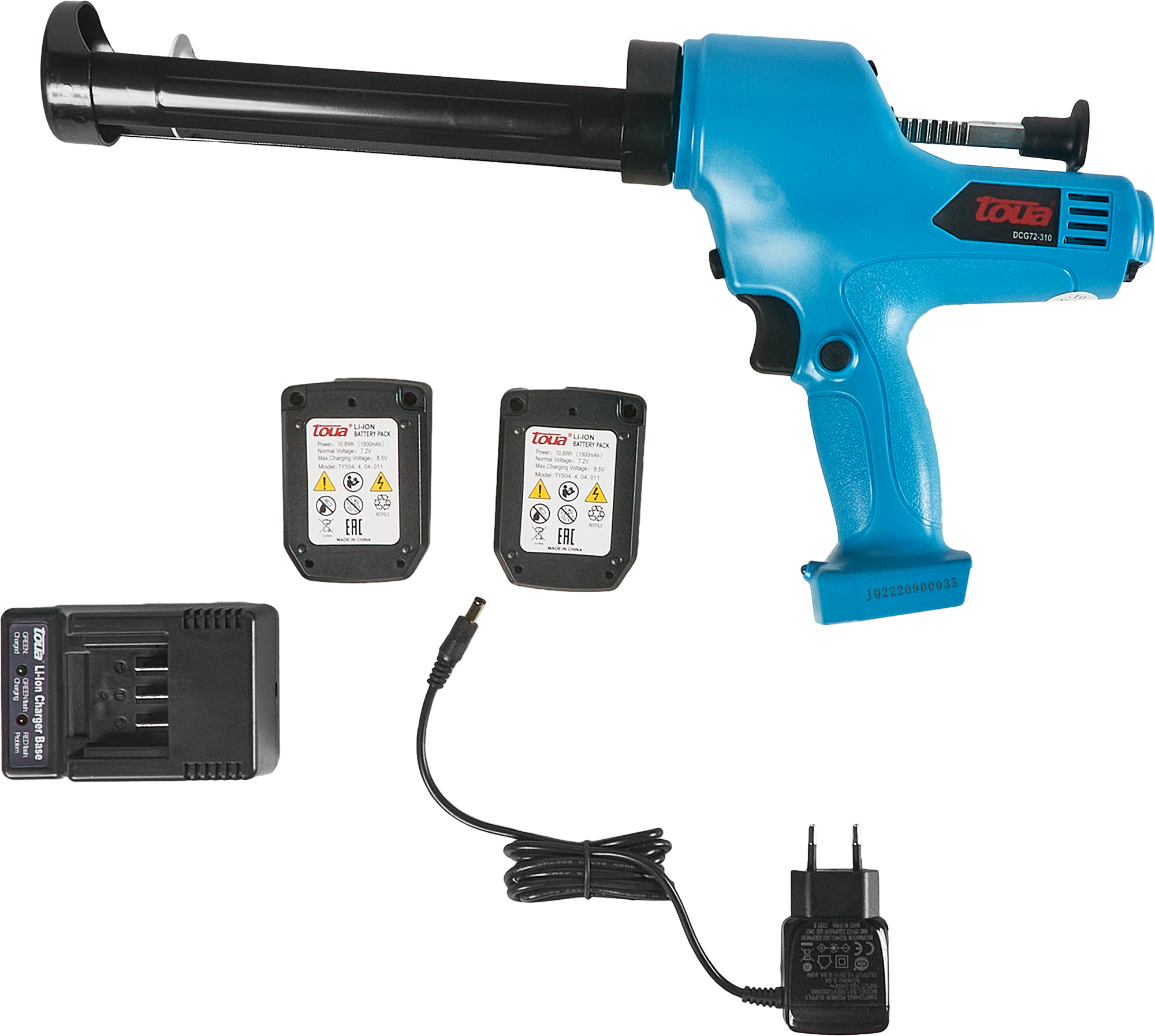 89070288 Аккумуляторный дозатор DCG72-310, 7.2 В Li-Ion 2x1.5 Ач STLM-0077945 TOUA  - Вид №4