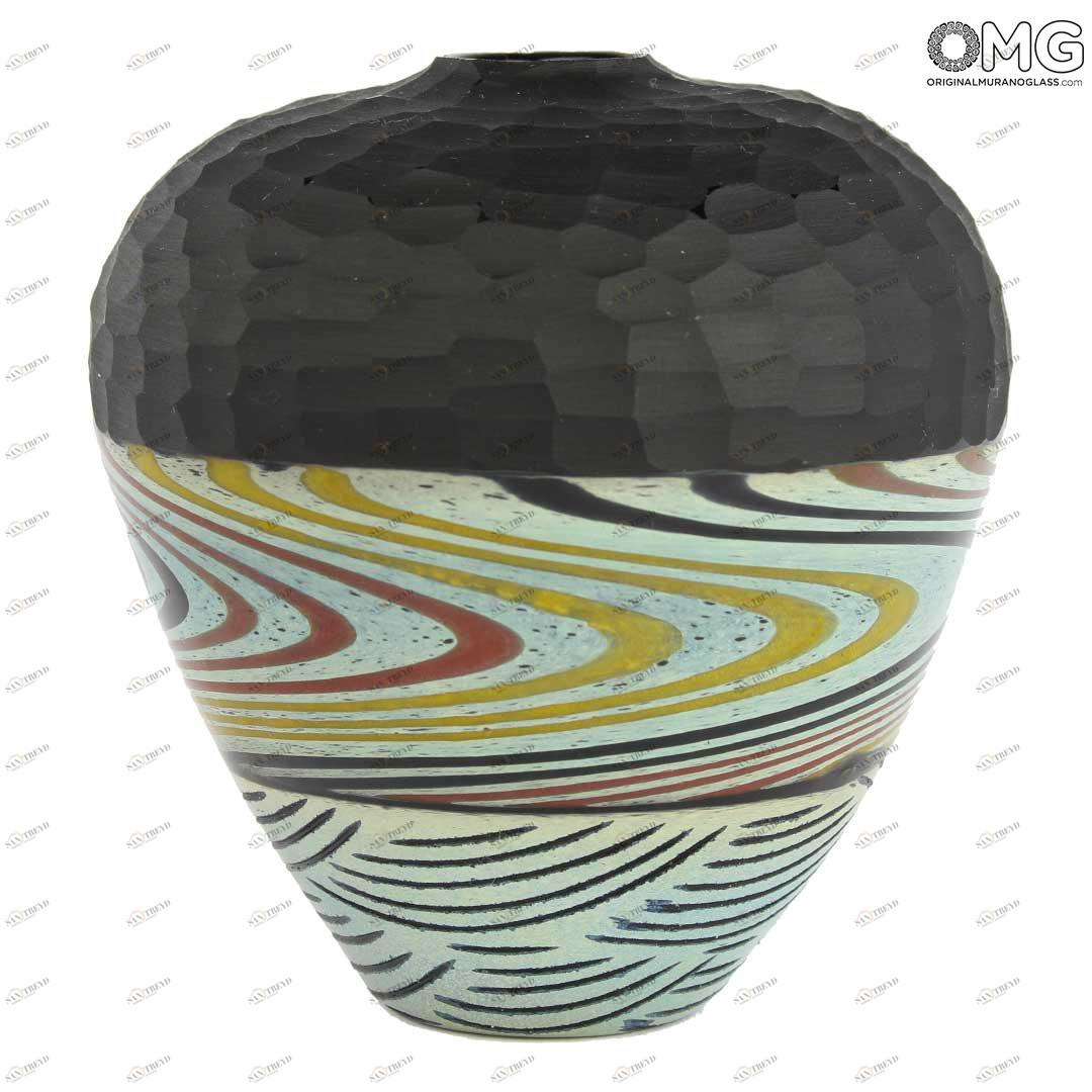 1372 ORIGINALMURANOGLASS Вазочка Гоа - Goa - Studio Da Mula - муранское стекло 8 см 