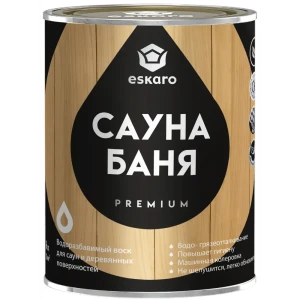 Термостойкий воск Eskaro Interior Wax для бань и саун 0.9 л 89385174