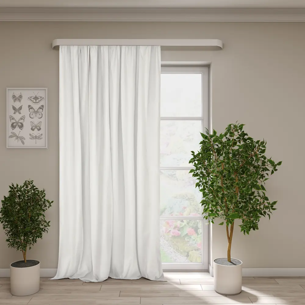 Штора на ленте блэкаут Счастье 200x310 см цвет экрю 89447046 STLM-2121835 Santreyd 