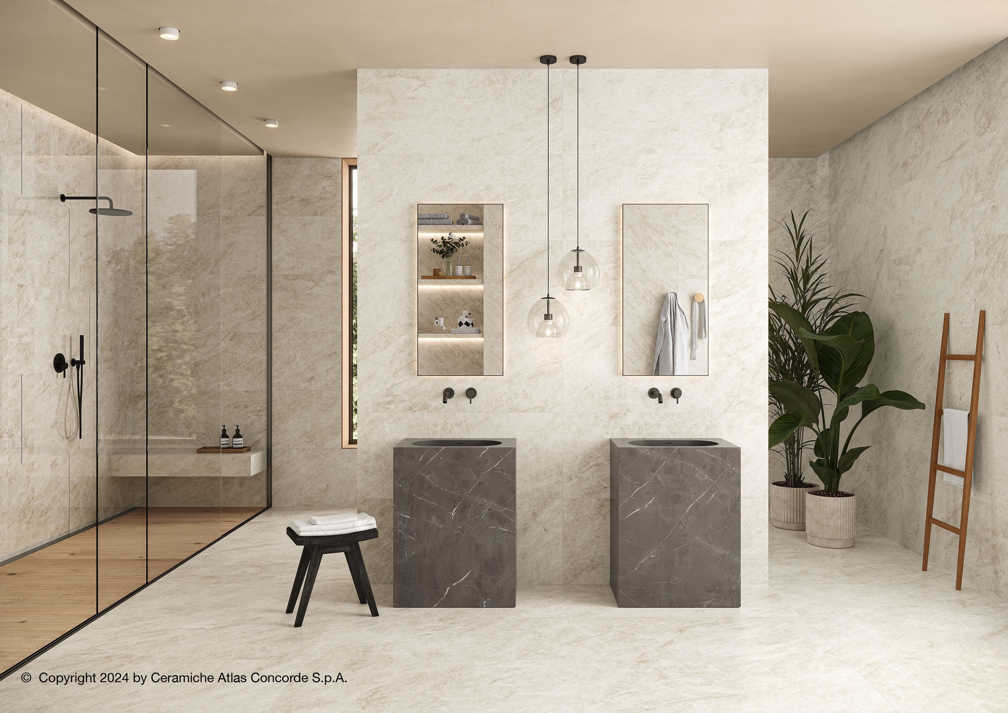 Пол / керамогранит с мраморным эффектом Atlas Concorde Marvel Diva ARCH-00083250 - Вид №34