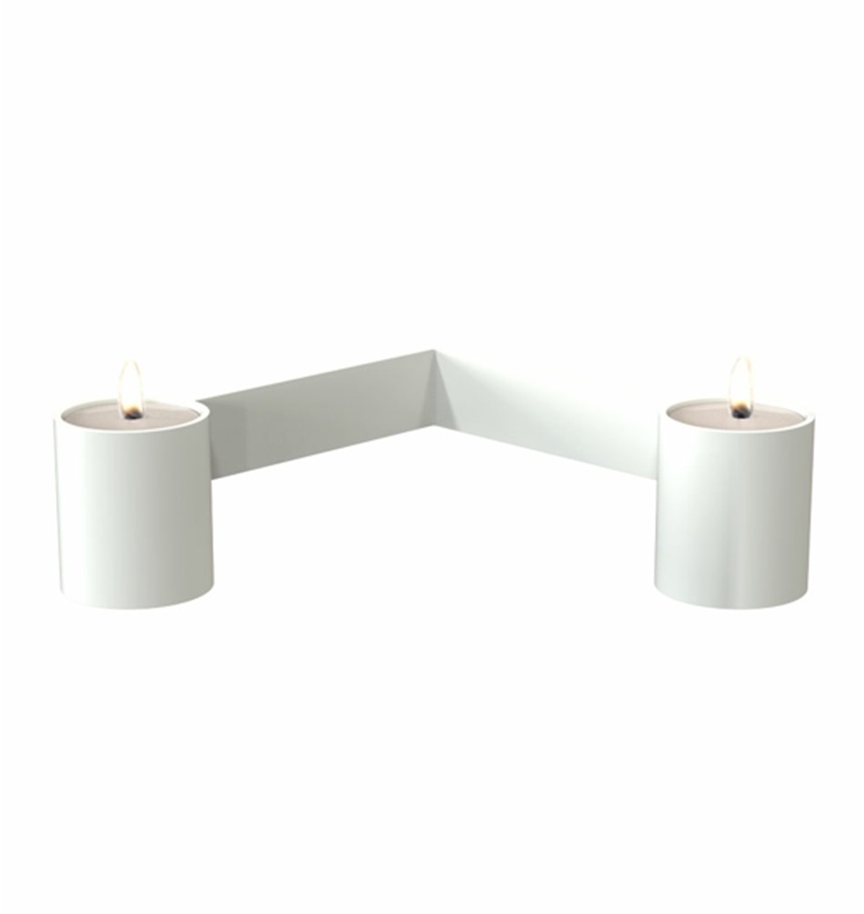 FROST Подсвечник 2004 » белый Нержавеющая сталь Белый N2004-W  - Вид №2