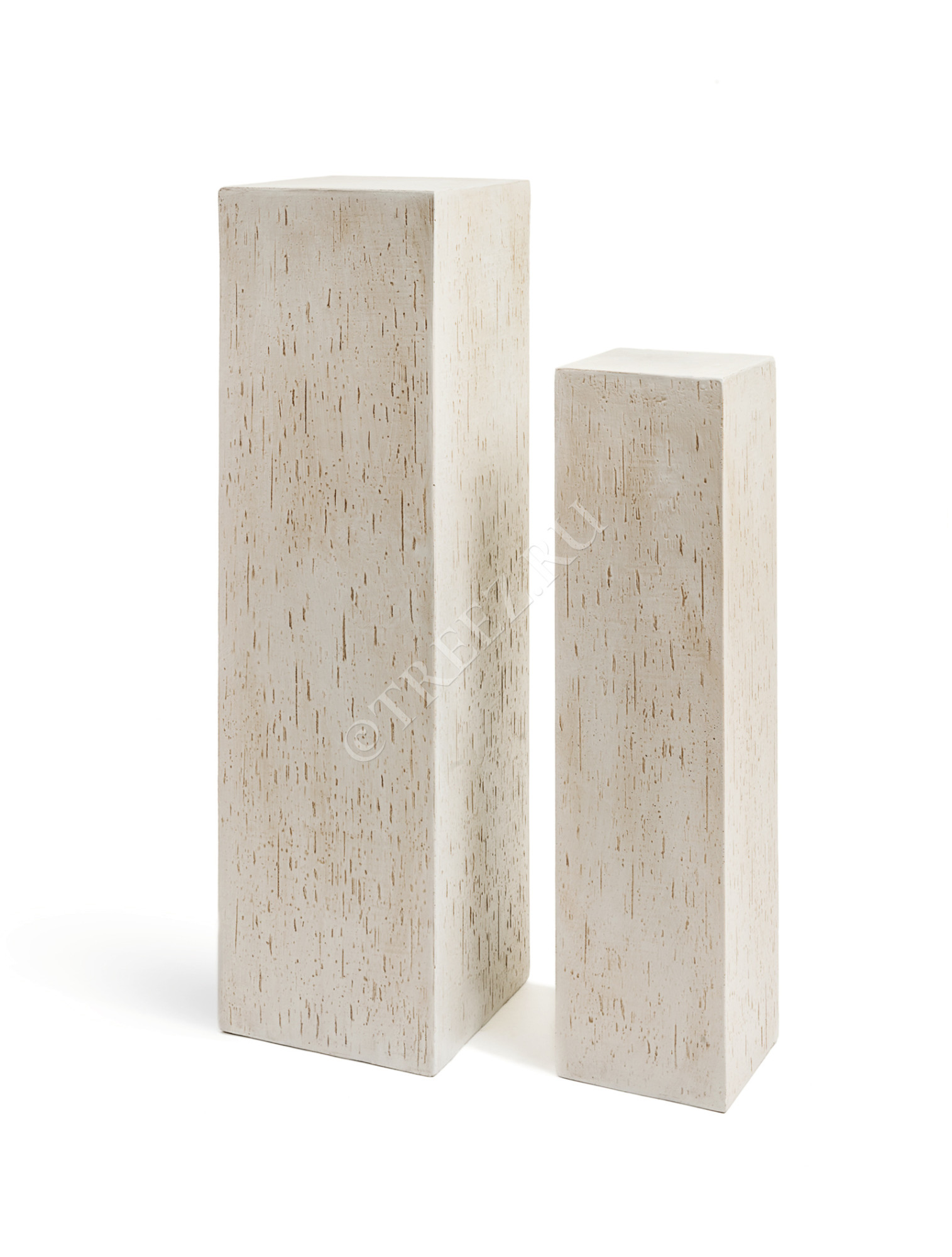 41.1016-0010-CRS-080 Кашпо  ERGO - серия Cork - Колонна - Белый песок Цветочная коллекция 