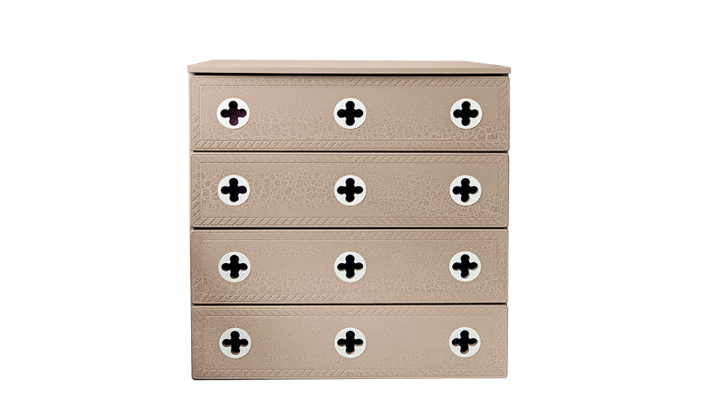 Комод детский с 4 ящиками и декором "Венеция" МАНДАРИН ВЕНЕЦИЯ 178667 Красный Santreyd - Вид №4