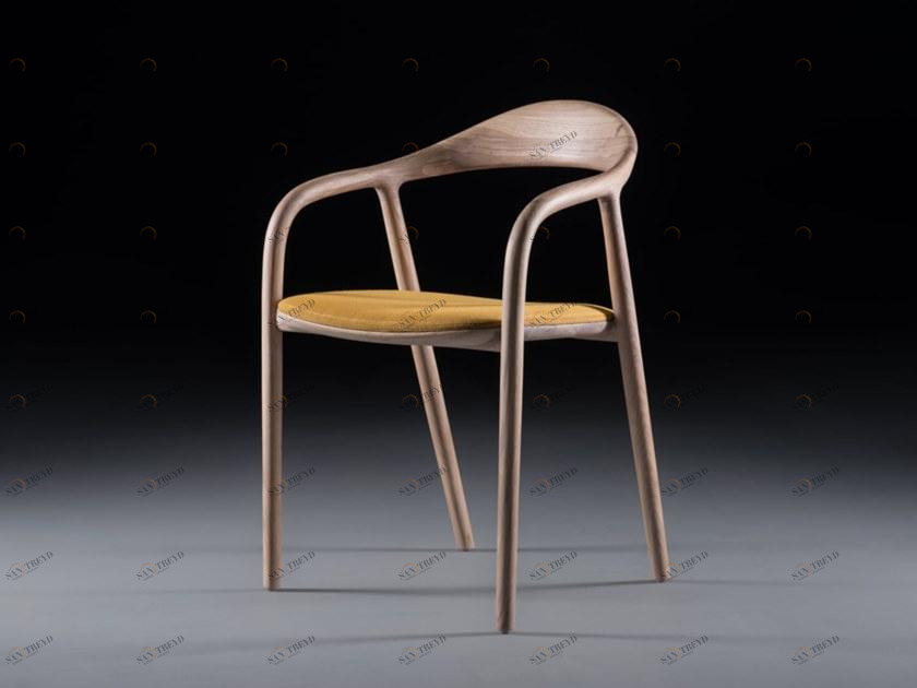 Artisan Стул из массива дерева с подлокотниками Neva Ccnexxyy