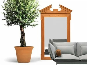 José Martínez Medina Прямоугольное зеркало вишни Blacktone