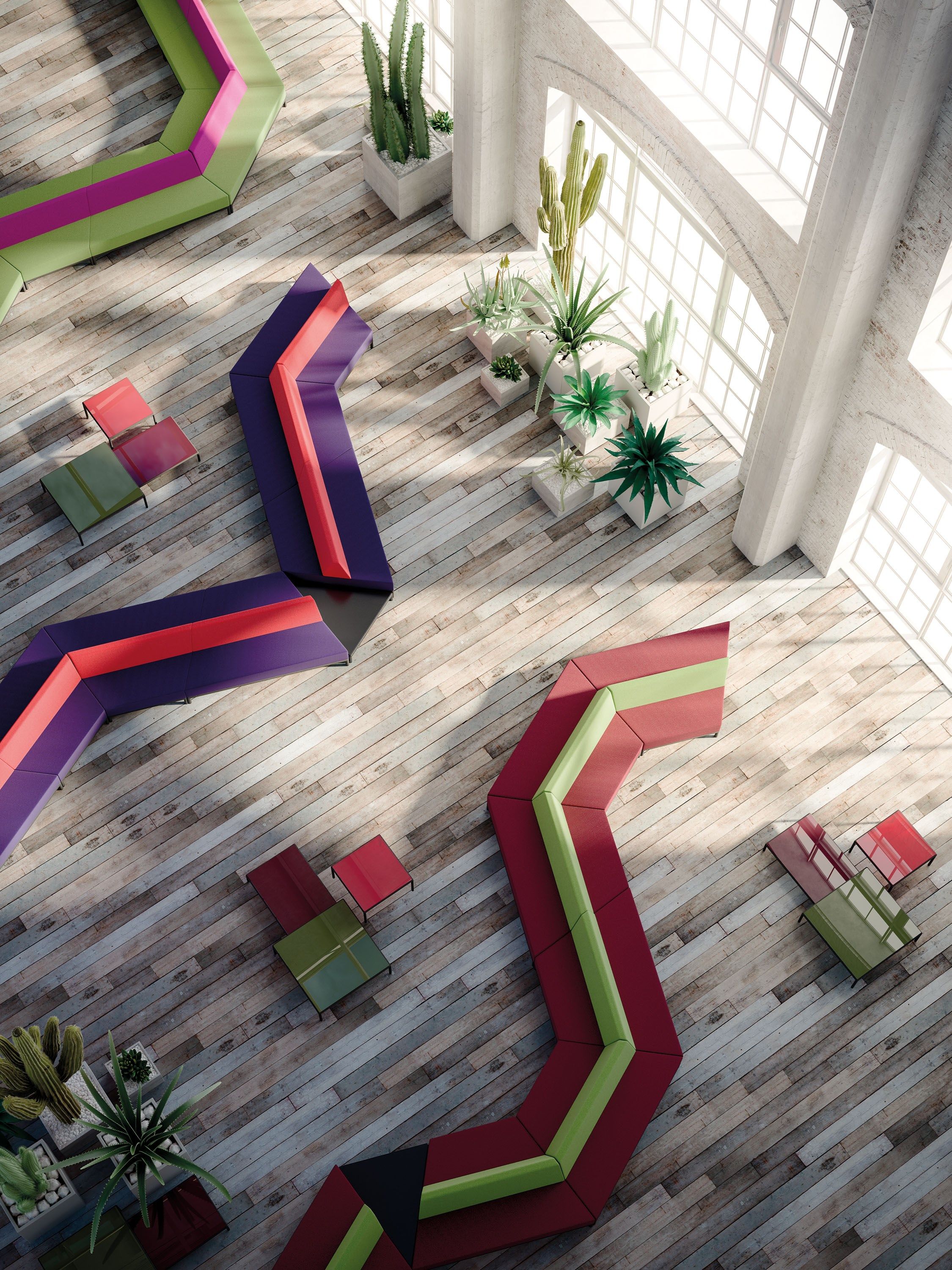 Модульный тканевый диван PIAVAL CAMEO - HEALTH & CARE ARCH-00123986 - Вид №3