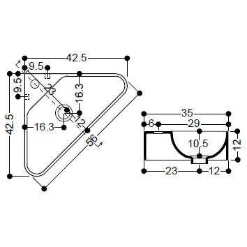 41691 Накладная раковина на столешницу  овальная Santreyd  - Вид №1
