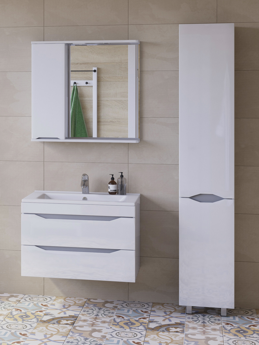 Тумба Minor 2-750 подвесная (под ум VGA)750⨉460⨉490 мм белый Santreyd sun-id-665395 - Вид №3