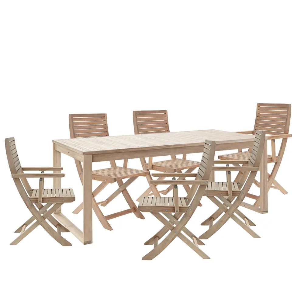 Стол садовый раздвижной Naterial Solaris 180-240x90x75 см акация светло-коричневый Товар без серии STLM-2062329 - Вид №41