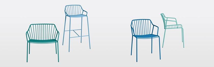 CaStil Табурет металлический со спинкой и подставкой для ног Ada Ada sg - Вид №5