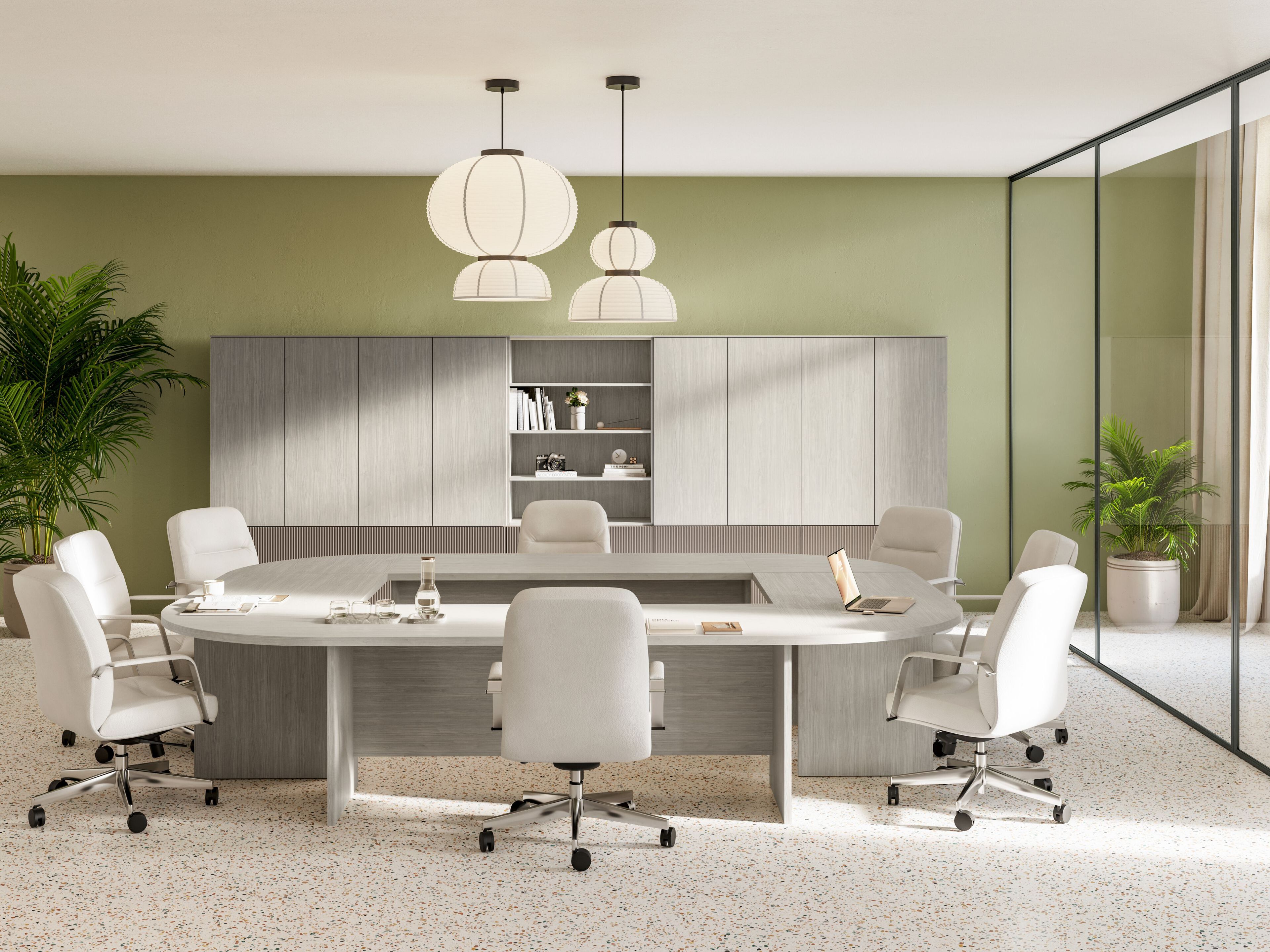 Деревянный прямоугольный стол для совещаний Giessegi OfficeTime ARCH-00032318 - Вид №1