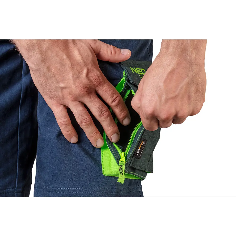 Шорты Neo Tools Premium темно-синие/зеленые размер M рост 178-181 83304040 STLM-2132048  - Вид №4