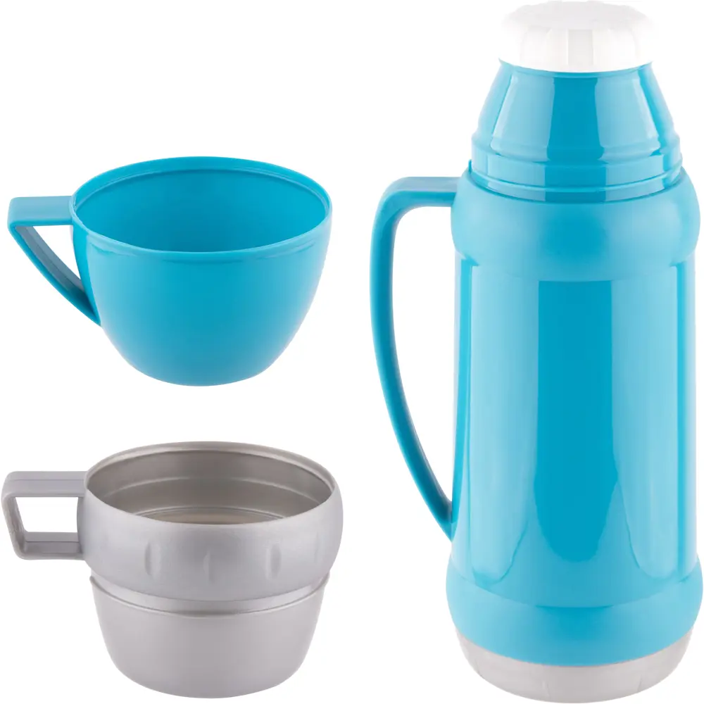 Термос 1 л Acqua стеклянная колба цвет синий Santreyd STLM-2156203