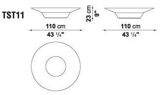 B&B Italia Outdoor Круглый садовый журнальный столик из cristalplant® Springtime sun-id-1385741 - Вид №4