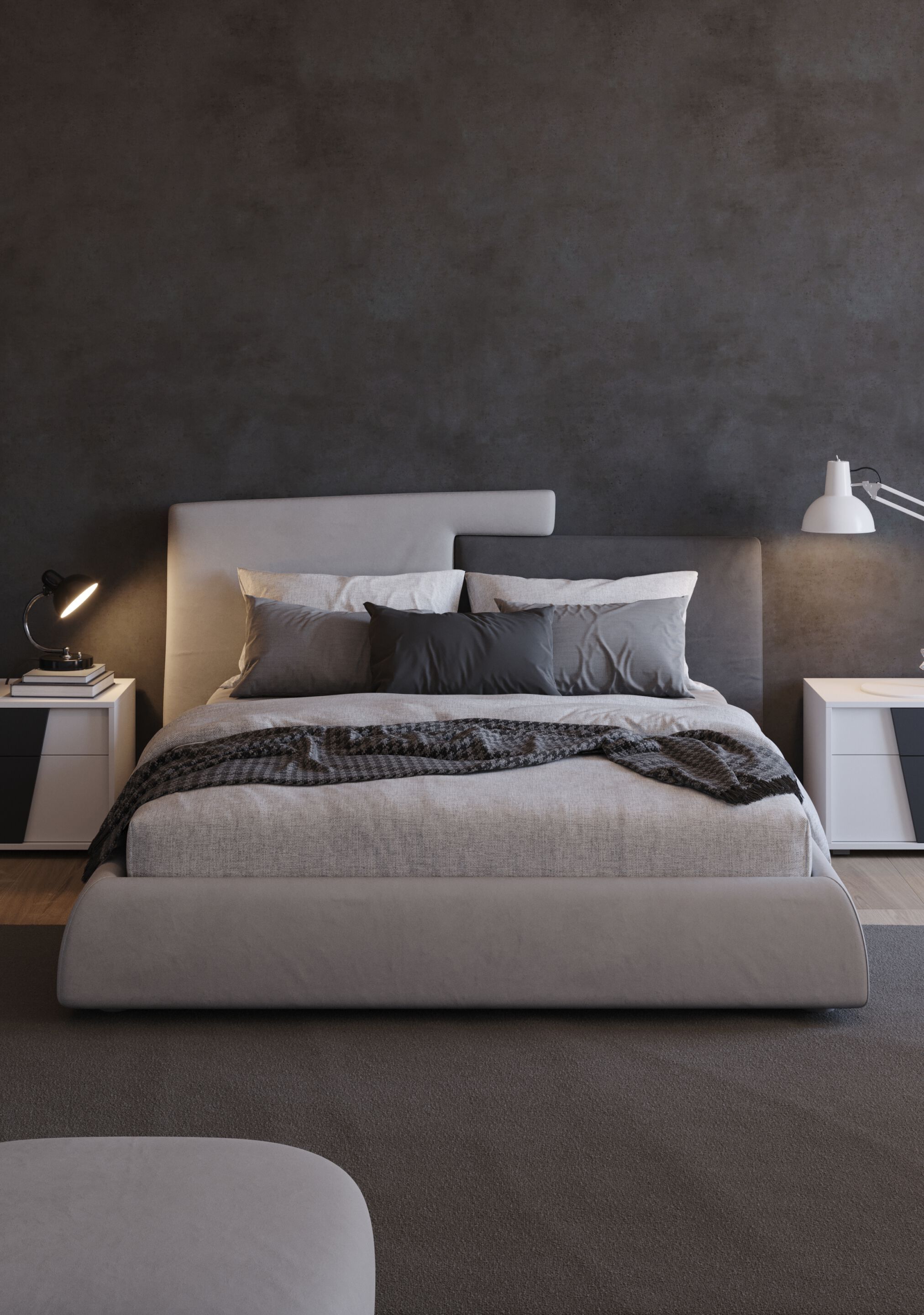 Кожаная двуспальная кровать для хранения Giessegi CHERIE ARCH-00033933 - Вид №1