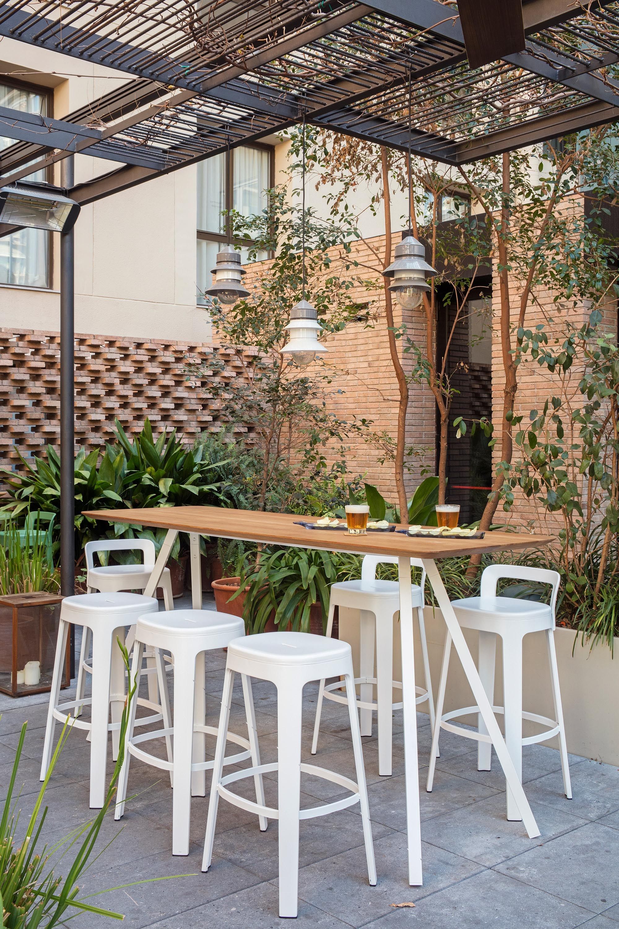 Высокий стальной барный стул RS Barcelona OMBRA ARCH-00105359 - Вид №15