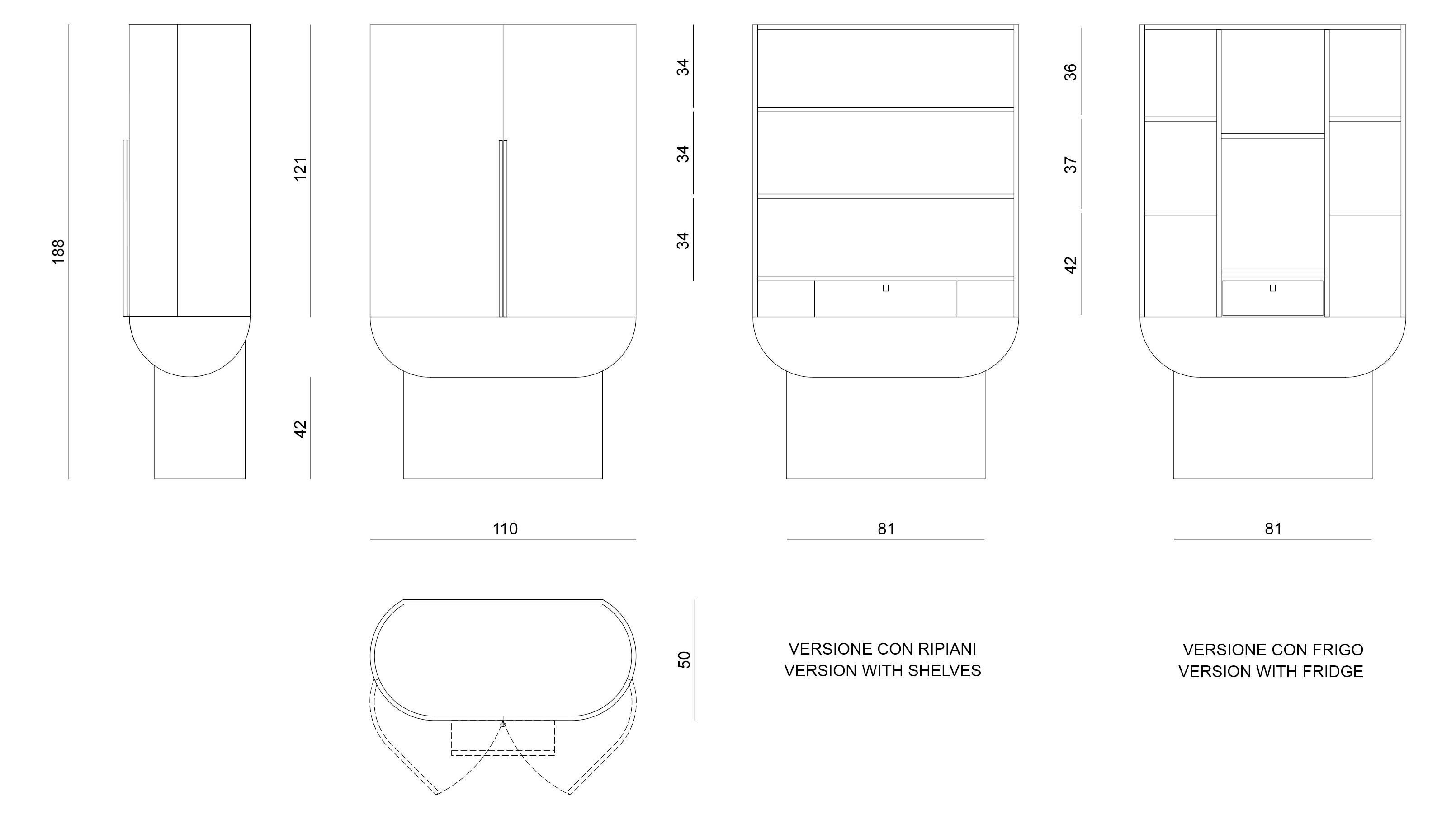 Деревянный барный шкаф Visionnaire Nomad ARCH-00094023 - Вид №7