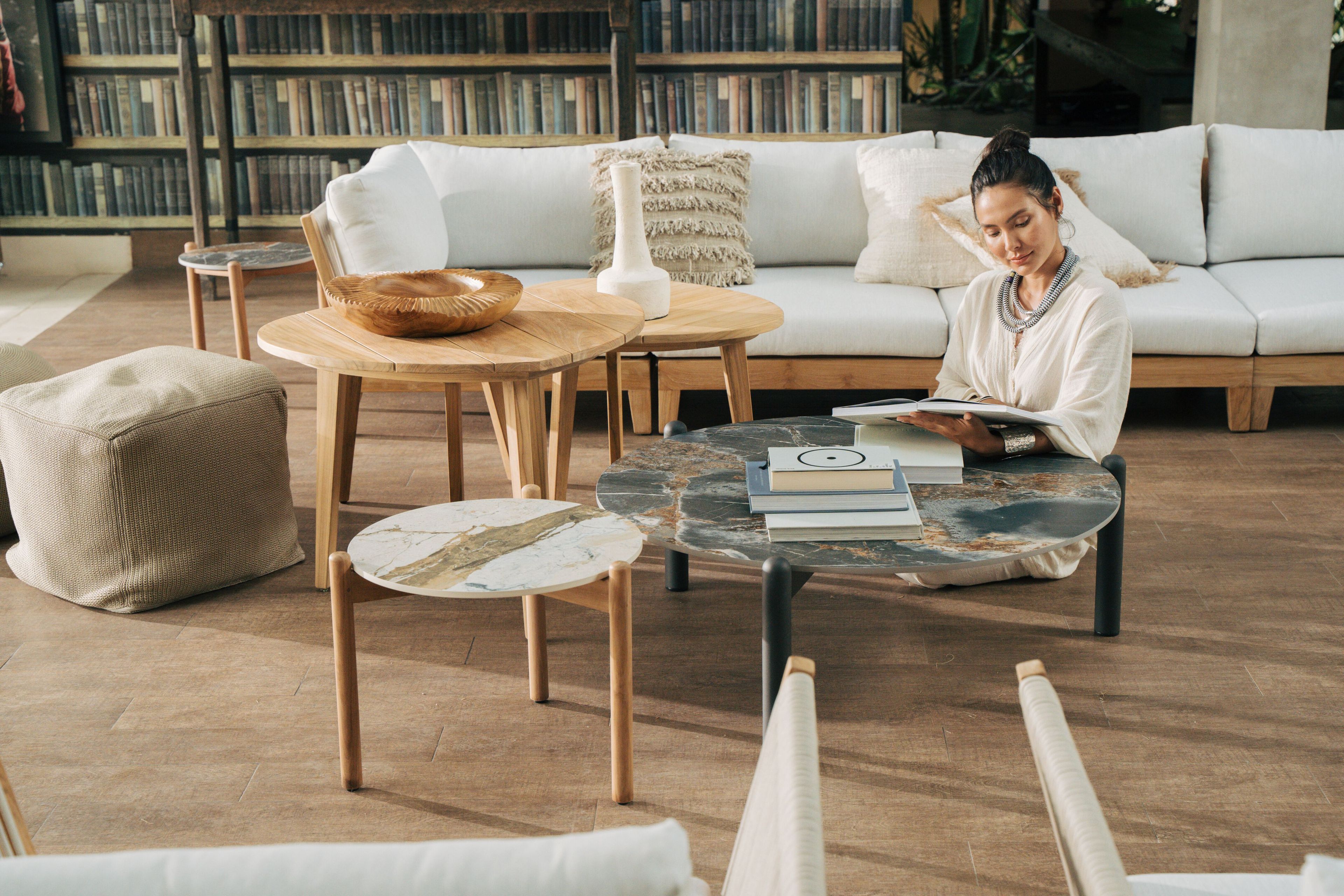 Квадратный садовый пуфик из веревки cbdesign Виареджо ARCH-00086752 - Вид №9