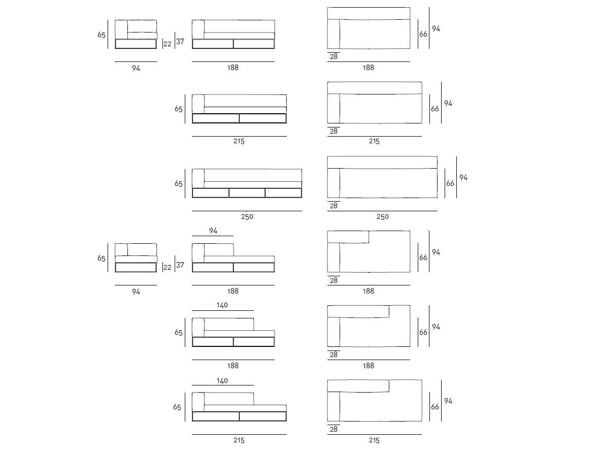 Ткань мягкая Садовая спальная кровать Living Divani Ile club ARCH-00041738 - Вид №2