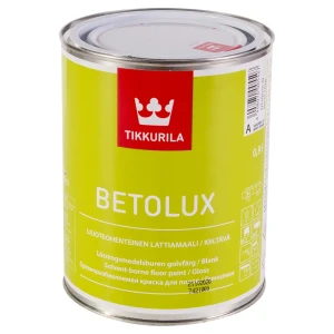 Эмаль для пола Tikkurila Betolux цвет белый 0.9 л, база A