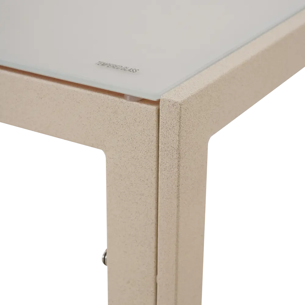 Садовый стол нераздвижной BEGINIA Lazo 140x70 см сталь бежевый STLM-2144321 - Вид №6