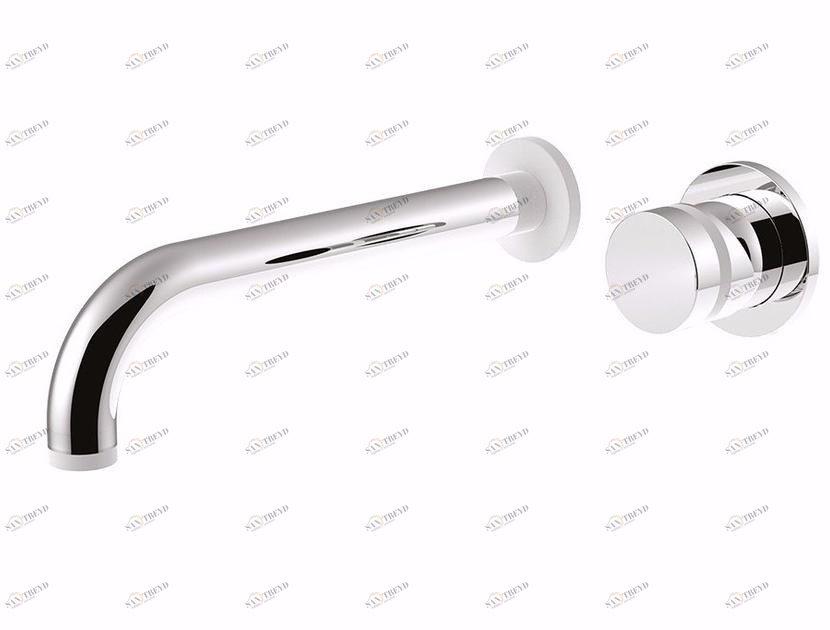 Rubinetteria Giulini Смеситель для раковины, настенный, однорычажный, на 2 отверстия Myring Fmr0020