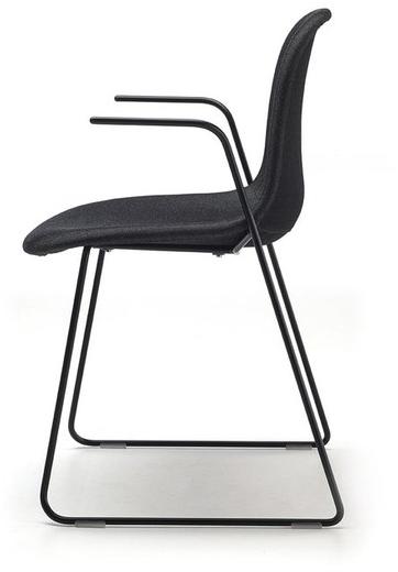 arrmet Стул-санки штабелируемый с подлокотниками Máni fabric sun-id-1405843 - Вид №1