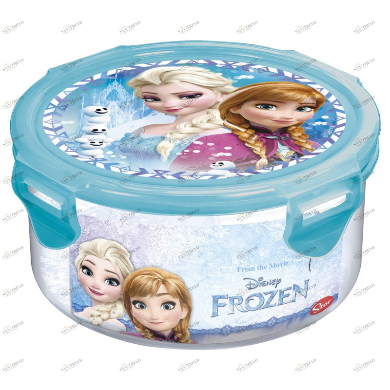 Контейнер пластиковый круглый "Холодное сердце. Цветы", 550 мл STOR ХОЛОДНОЕ СЕРДЦЕ 335657 Голубой Santreyd 