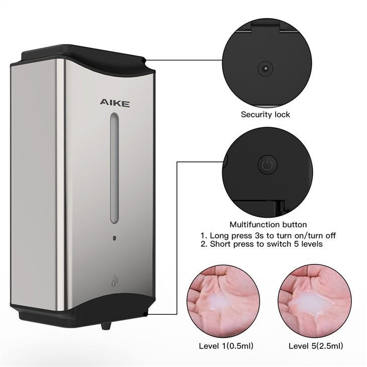 Автоматический дозатор жидкого мыла AIKE AK1206_888  - Вид №3