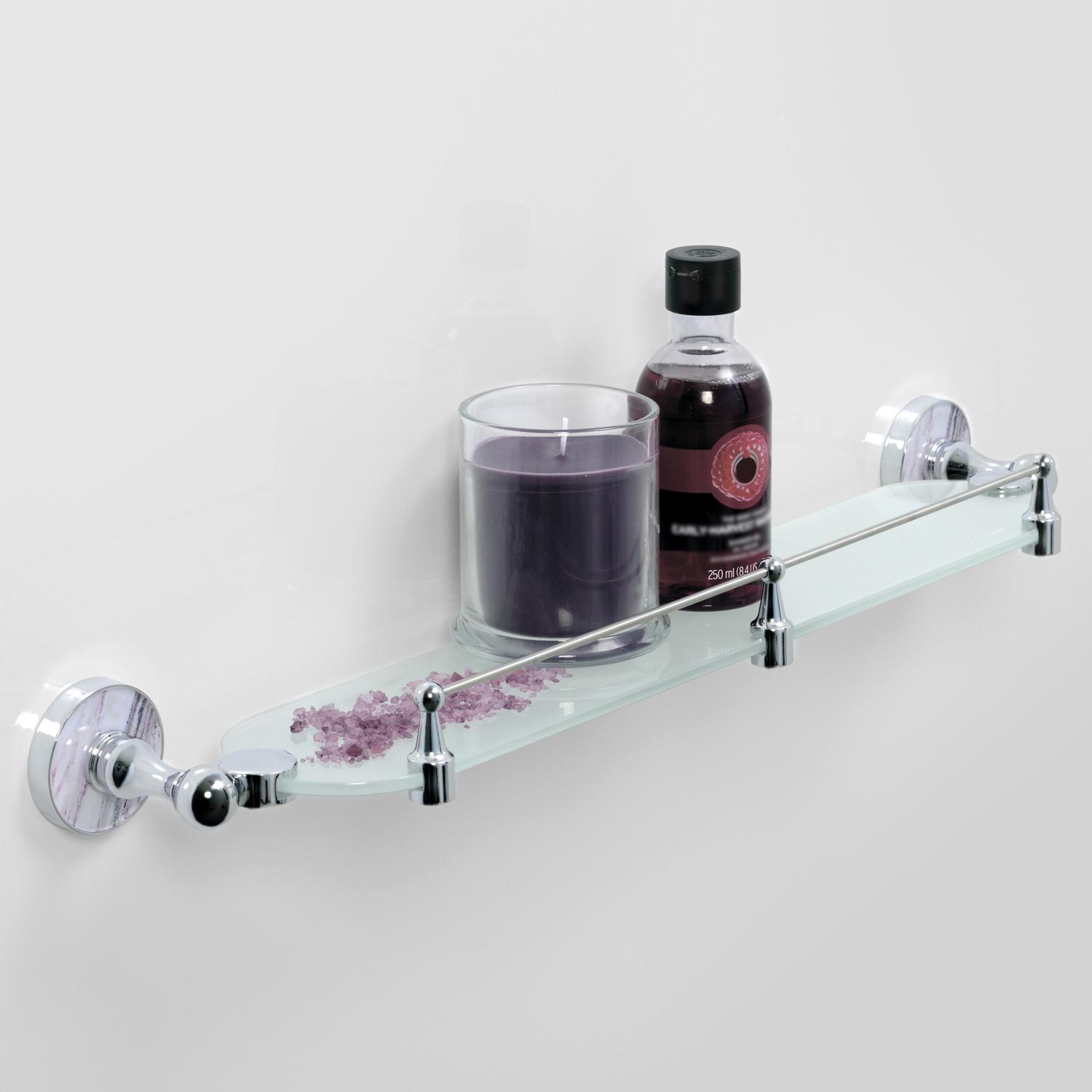 K-8544 Aland Полка стеклянная с бортиком WasserKRAFT Aland K-8500 