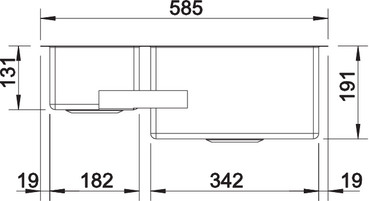 521608 Кухонная мойка Blanco Claron 340/180-IF чаша справа  Blanco Claron - Вид №3