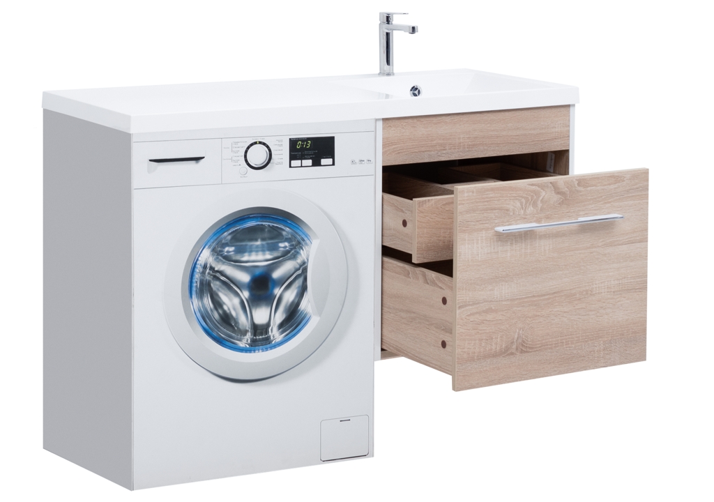 Тумба с раковиной Aquanet Августа 120 R дуб сонома 0021002700239568 - Вид №1