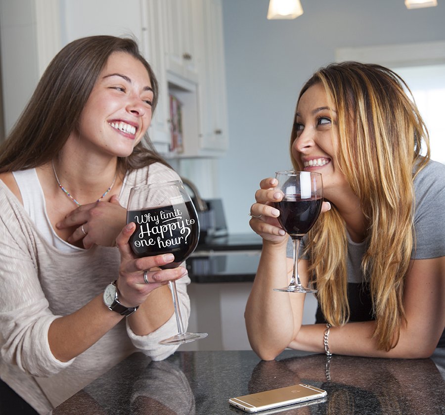 Бокал для вина 750 мл happy hour BIGMOUTH ДИЗАЙНЕРСКИЕ 00-3862990 Прозрачный  - Вид №2