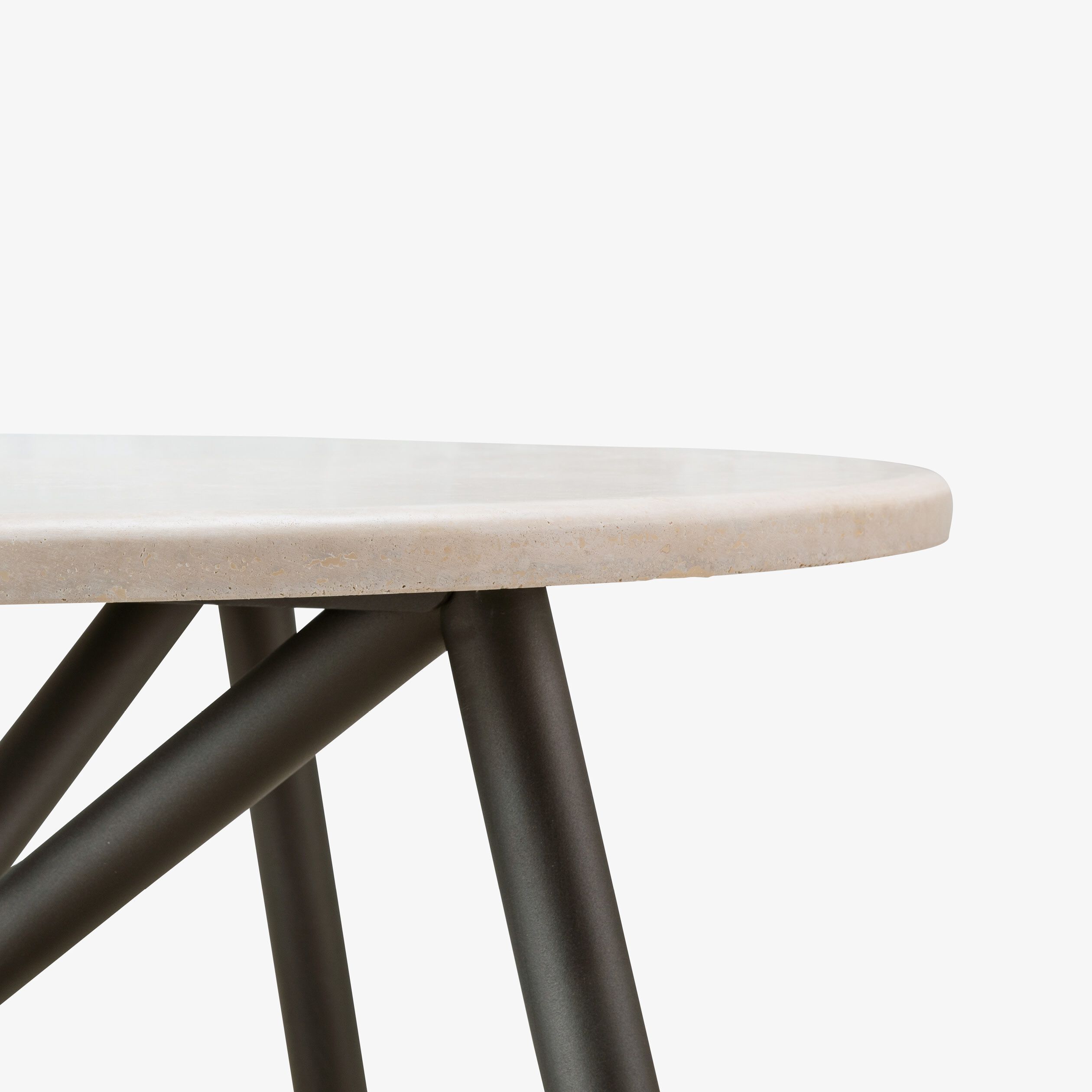 Травертин круглый садовый стол VELTHA® Uni ARCH-00133794 - Вид №2