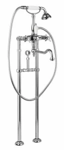 Напольный смеситель для ванны с поворотным изливом, кронштейном для слива-перелива CEZARES LORD-VDPS2-01-Bi