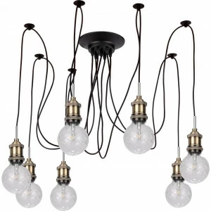 Подвесной светильник светодиодный бронзовый Silvia 3016/95/07P STILFORT ДИЗАЙНЕРСКИЕ, SILVIA 00-3890298 Бронза;серебро;черный